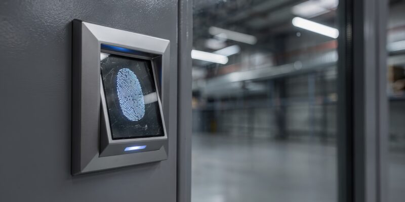 Biometric Fingerprint Scanner for Secure Access Control System.